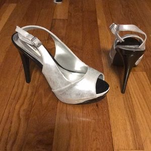 Silver heels